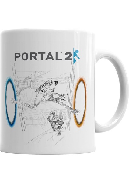Portal 2 Personagens Kupa Bardak Porselen