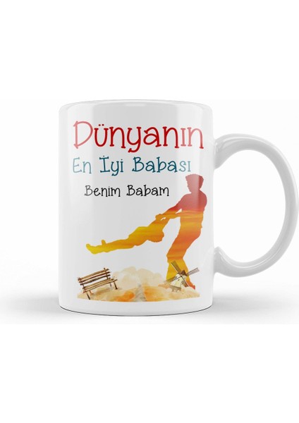 Babalar Günü Babaya Hediye Kupa Bardak Porselen