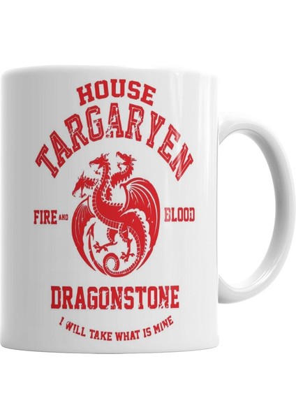 Game Of Thrones House Targaryen Kupa Bardak Porselen