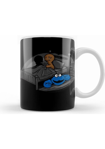 Cookie Monster Kurabiye Canavarı Öcü Korku Kupa Bardak Porselen