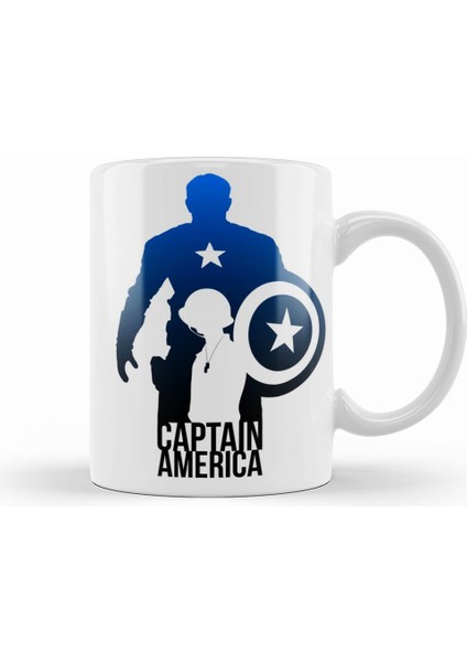 The Avengers Captain America Kupa Bardak Porselen