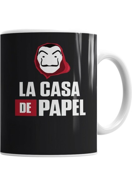 La Casa De Papel 06 Kupa Bardak Porselen