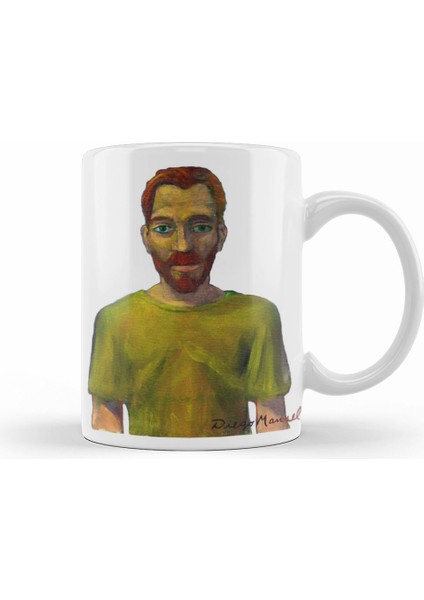 Vincent Van Gogh Portrait Kupa Bardak Porselen