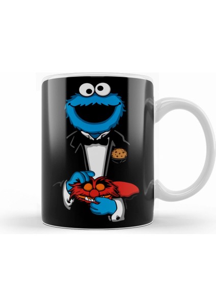 Cookie Monster Phone Case Kurabiye Canavarı Kupa Bardak Porselen
