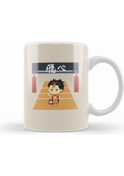 Chibi Yu x Nishinoya Haikyuu Anime Kupa Bardak Porselen