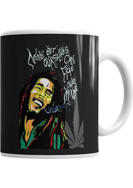 Bob Marley Frase Kupa Bardak Porselen