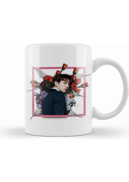 Bts Bangtan Sonyeondan Floral Jungkook Kupa Bardak Porselen