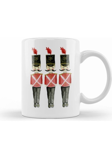 Christmas Nutcracker Soldiers Kupa Bardak Porselen