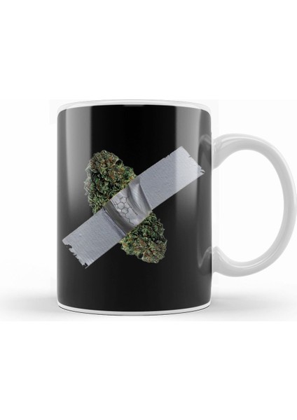 Marijuana Cannabis Miami Art Basel Runts Edition Kupa Bardak Porselen