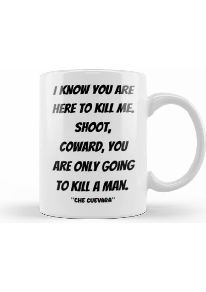 Che Guevara Quotes Gift Vintage Retro Rainbow Style Kupa Bardak Porselen