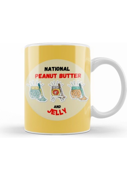 National Peanut Butter And Jelly Day Kupa Bardak Porselen