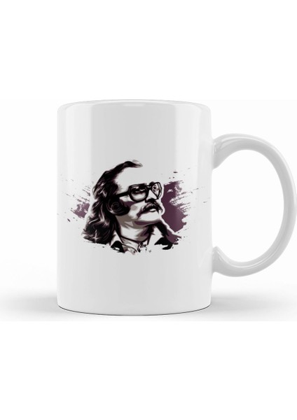 Cem Karaca Illustrasyon Kupa Bardak Porselen