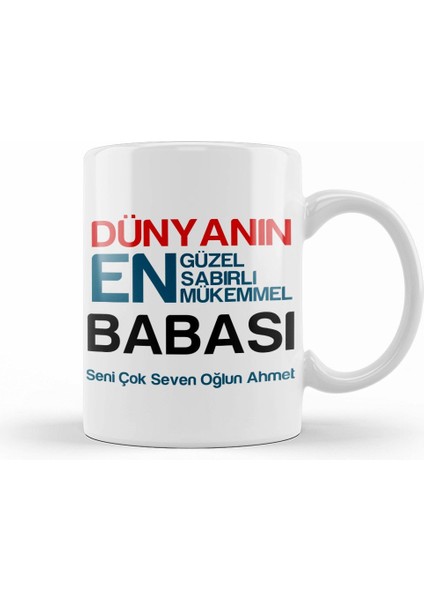 Babalar Günü Babaya Hediye 08 Kupa Bardak Porselen
