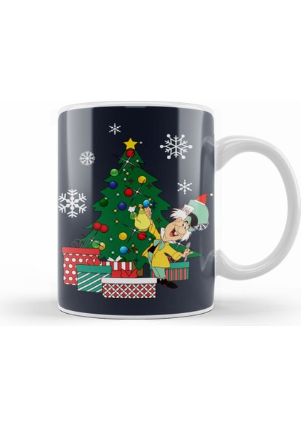 The Mad Hatter Around The Christmas Tree Kupa Bardak Porselen