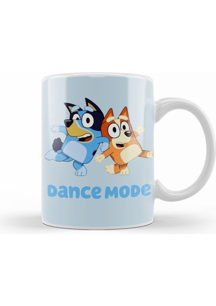 Dance Mode Bluey And Bingo Kupa Bardak Porselen