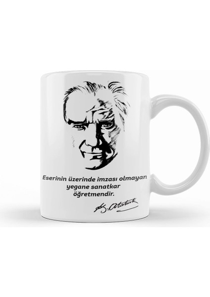 Öğretmenler Günü Öğretmene Hediye 06 Kupa Bardak Porselen
