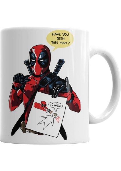 Deadpool Marvel Francis Kupa Bardak Porselen
