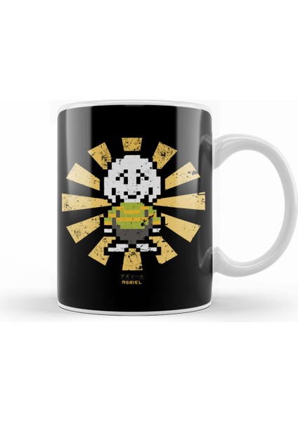 Asriel Retro Japanese Undertale Kupa Bardak Porselen