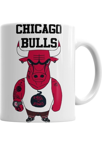 Chıcago Bulls Basketbol Kupa Bardak Porselen