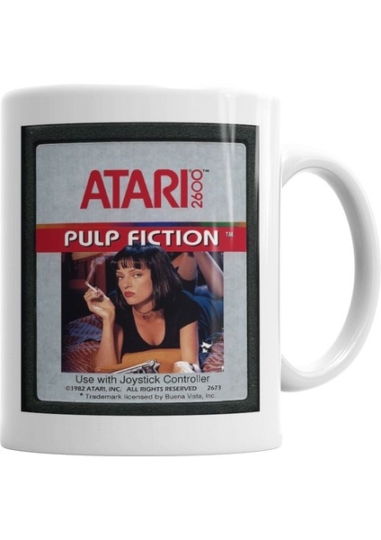 Pulp Fıctıon Game Atari Kupa Bardak Porselen