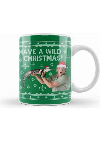 Steve Irwin Have A Wild Christmas Kupa Bardak Porselen