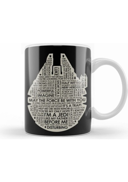 Star Wars Millenium Falcon Kupa Bardak Porselen
