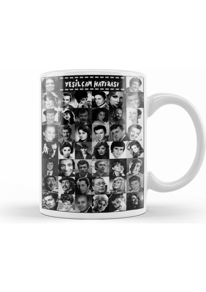 Yeşilçam Hatırası Yeşilçam Unutulmazlar Kupa Bardak Porselen