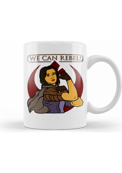 Jyn Erso We Can Rebel Rogue One Kupa Bardak Porselen