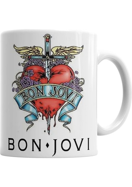 Bon Jovi Guns And Roses Poison Cinderella Skid Row Aerosmith Whitesnake Kupa Bardak Porselen