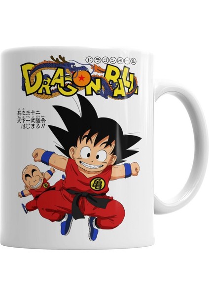 Goku Dragon Ball Kupa Bardak Porselen