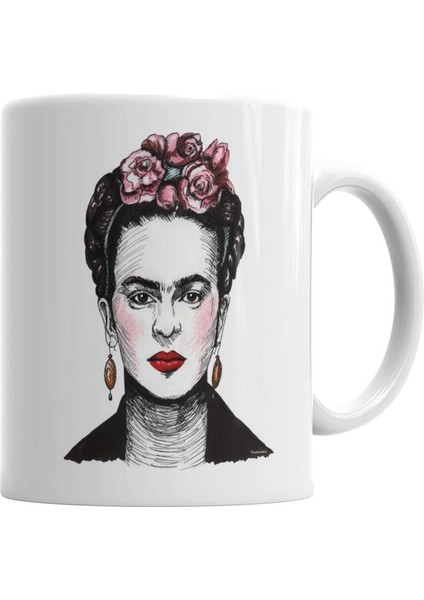 Frida Kahlo 9 Kupa Bardak Porselen