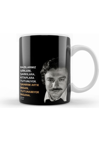 Oğuz Atay Söz Kupa Bardak Porselen