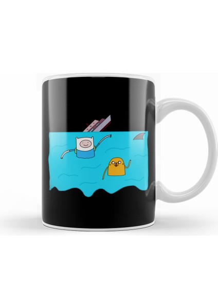 Adventure Time Jake And Finn 01 Kupa Bardak Porselen