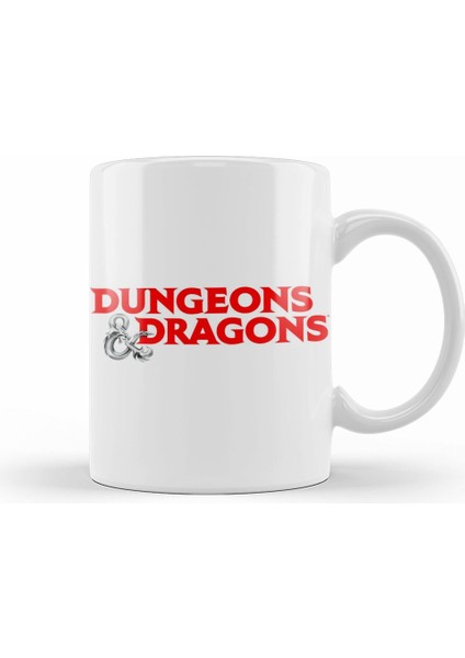 Dungeons And Dragons Logo Kupa Bardak Porselen
