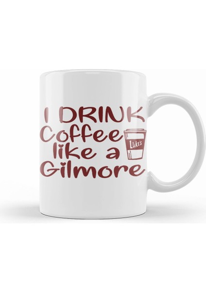 Gilmore Girls Drink Coffee Like A Gilmore Luke's Coffee T Gilmore Girls Fan Gift Brown Kupa Bardak Porselen