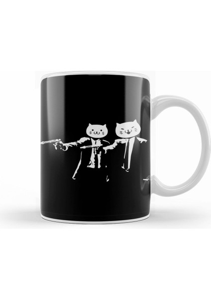 Kitty Pulp Fiction Kupa Bardak Porselen