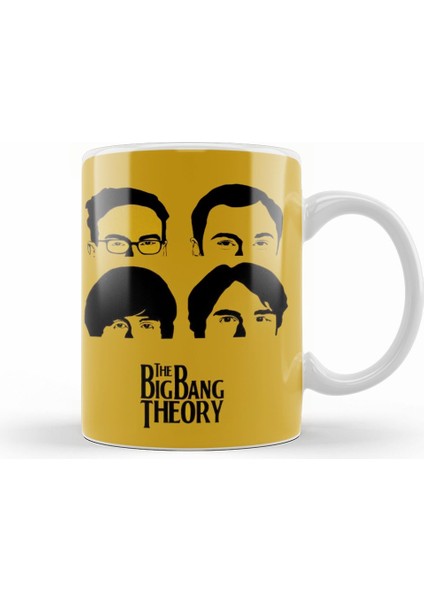 The Big Bang Theory Sarı Zemin Kupa Bardak Porselen