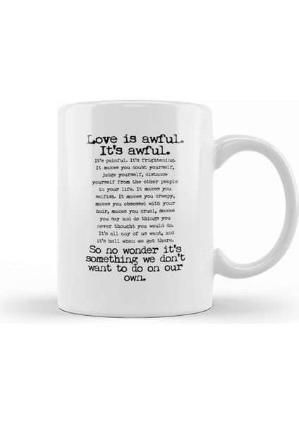 Fleabag Love Quote Fleabag Wedding Speech Kupa Bardak Porselen