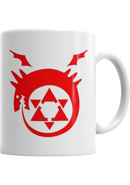 Full Metal Alchemist Ouroboros Sembol Kupa Bardak Porselen