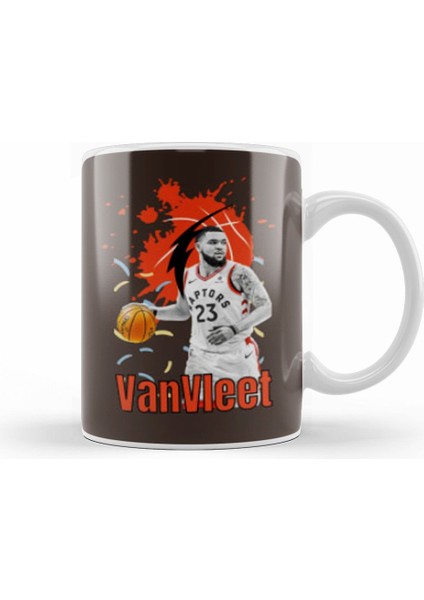 Fred Vanvleet Vintage Art Legend Basketball Gift Vintage Retro Style Kupa Bardak Porselen
