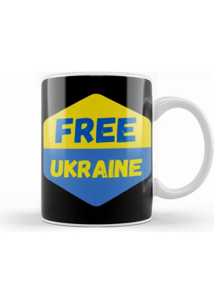 Free Ukraine War With Russia Stay Strong Ukraine Flag 2022 Kupa Bardak Porselen