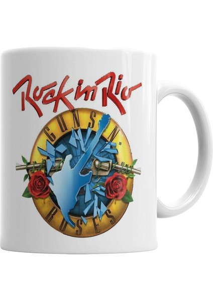Rock In Rio 2017 Guns N' Roses Kupa Bardak Porselen