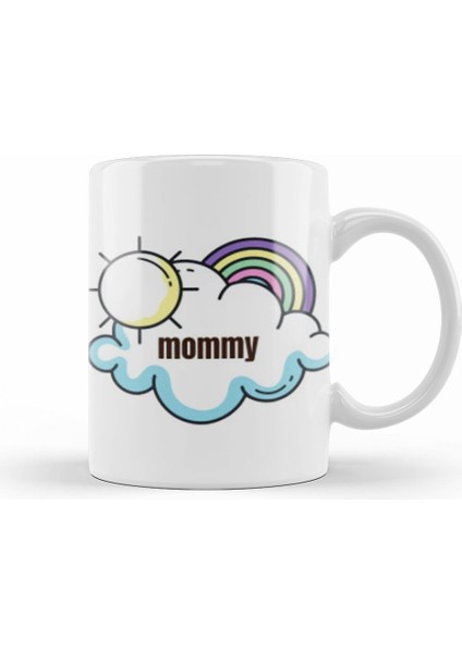 Mommy Day Rainbows Kupa Bardak Porselen