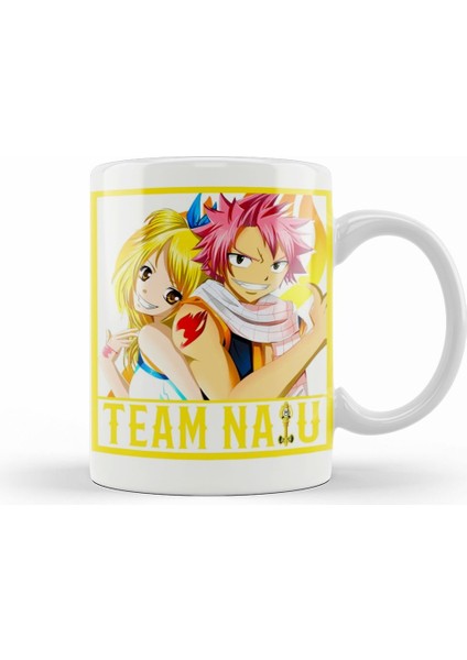 Fairy Tail Team Nalu Natsu Lucy Kupa Bardak Porselen