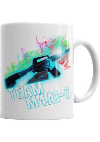 Cs Go Counter Strike Team M4A1-S Kupa Bardak Porselen