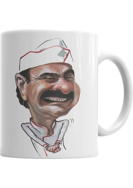 Çay Erdal Bakkalda Içilir 4 Kupa Bardak Porselen