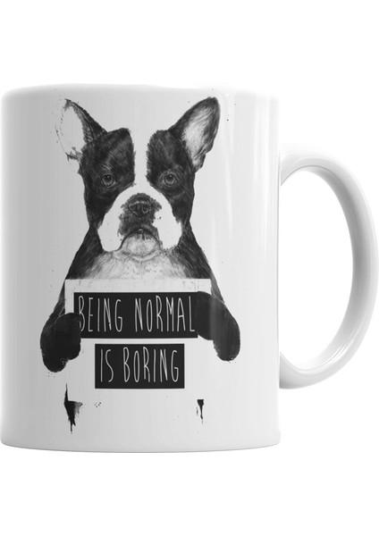 Protest Dog Pug Köpek Kupa Bardak Porselen