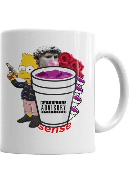 Estampa Lean - Sense Lean Kupa Bardak Porselen