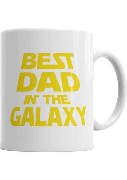 Best Dad In The Galaxy Kupa Bardak Porselen