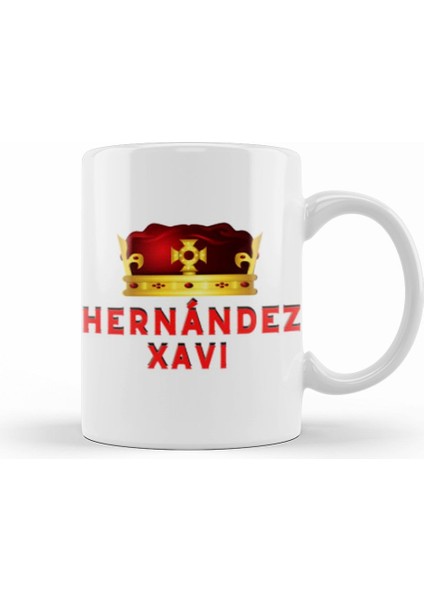 Xavi Hernández Art Gift Kupa Bardak Porselen